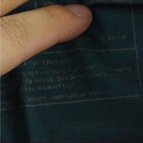 Figs Srub Pants Womens Petite Medium Green Slim Straight Fit Medical Wear - Picture 5 of 11